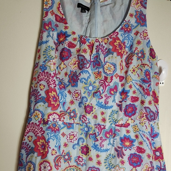 Talbots Pink and Blue Scoop Neck Maxi Sundress - Picture 5 of 12